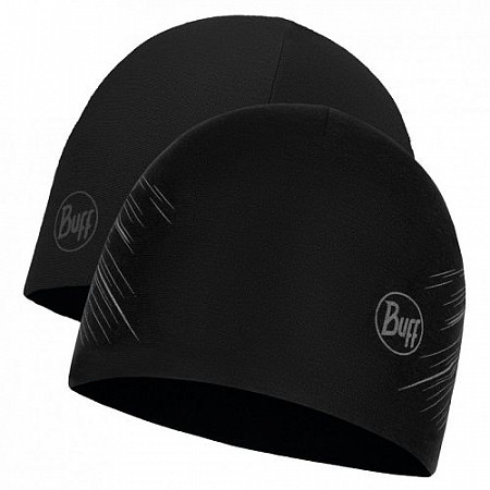 Шапка Buff microfiber reversible hat r-solid Black