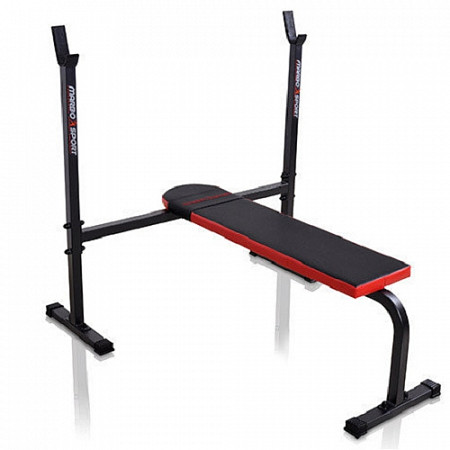 На картинке изображен Скамья со стойками для жима лежа MH-L106 Скамья со стойками для жима лежа MH-L106