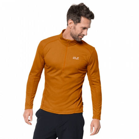 Пуловер мужский Jack Wolfskin Sky Range Halfzip M rusty orange