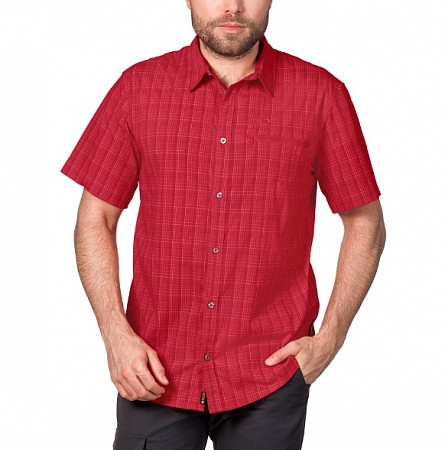 Рубашка мужская Jack Wolfskin Rays Stretch Vent Shirt M red