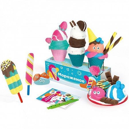  Набор для лепки из легкого пластилина Genio Kids-Art Кафе Мороженое TA1716