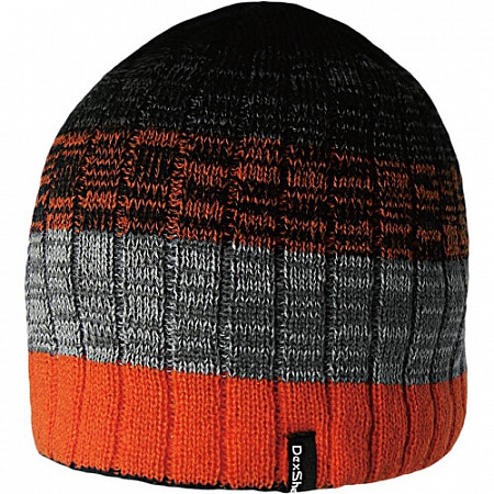 Водонепроницаемая шапка DexShell DH332N-OG Beanie Gradient orange/black