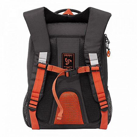 На картинке изображен Рюкзак школьный GRIZZLY RB-156-1 /3 grey Рюкзак школьный GRIZZLY RB-156-1 /3 grey