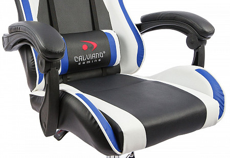 Офисное кресло Calviano Ultimato black/white/blue