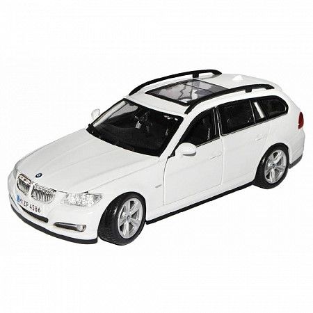 Коллекционная машина Bburago 1:24 BMW 3 Series Touring (18-22116) white