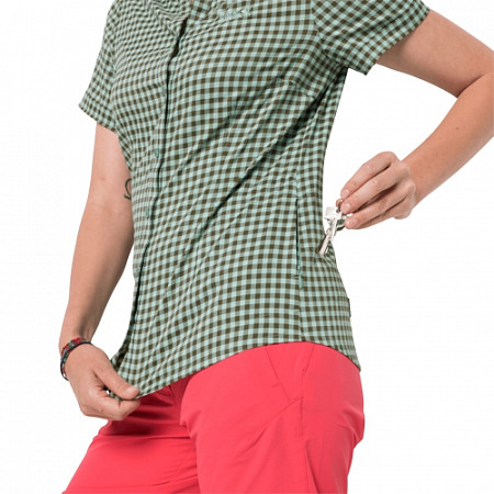 Рубашка женская Jack Wolfskin Kepler Shirt Women delta green checks