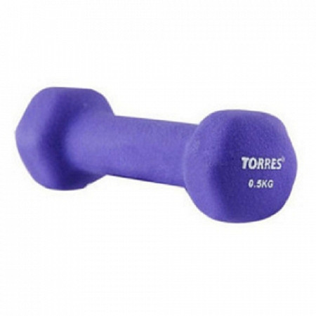 Гантель неопреновая Torres PL500105 0,5 кг