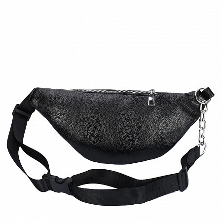 На картинке изображен Поясная сумка женская Ors Oro OPS-0158 black Поясная сумка женская Ors Oro OPS-0158 black