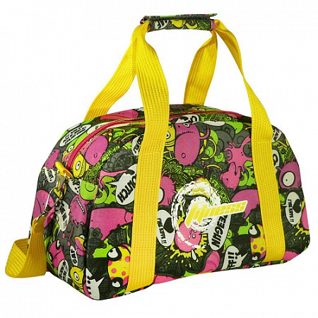 На картинке изображен Дорожная сумка Polar 5999 yellow/pink Дорожная сумка Polar 5999 yellow/pink