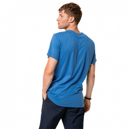 Футболка мужская Jack Wolfskin Chevron T M wave blue