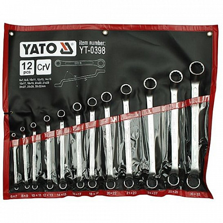 Набор ключей накидных Yato 6-32 мм 12 пр YT-0398