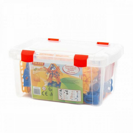 Набор конструктора Полесье Изобретатель Мельница №2 и шуруповёрт 196 шт 58126