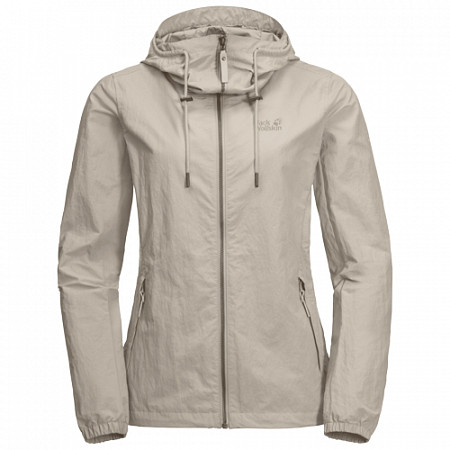 Ветрозащитная летняя куртка женская Jack Wolfskin Lakeside Jacket W dusty grey