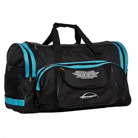 На картинке изображен Дорожная сумка Polar П01 blue/turquoise Дорожная сумка Polar П01 blue/turquoise