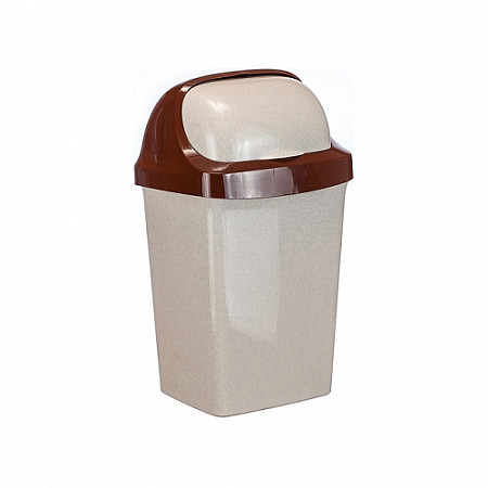 Контейнер для мусора Idea Ролл Топ 25л beige marble М2467