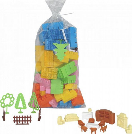 Конструктор Полесье Малютка 107 элементов 49384