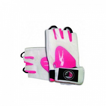 На картинке изображен Перчатки Biotech USA Lady1 white/pink Перчатки Biotech USA Lady1 white/pink