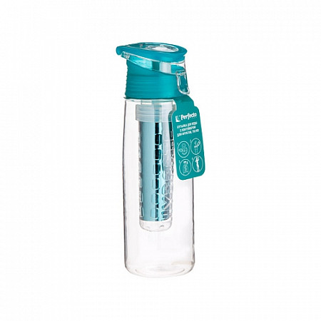 Бутылка для воды с контейнером для фруктов Perfecto Linea 750 мл 34-758073 turquoise