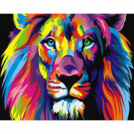 Картина по номерам Picasso Радужный лев PC4050307