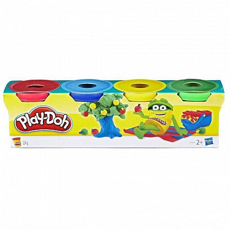 Игровой набор Play-Doh Пластилин для детской лепки из 4 мини-баночек (23241)