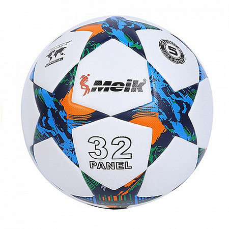 Мяч футбольный Meik MK-098 light blue/white