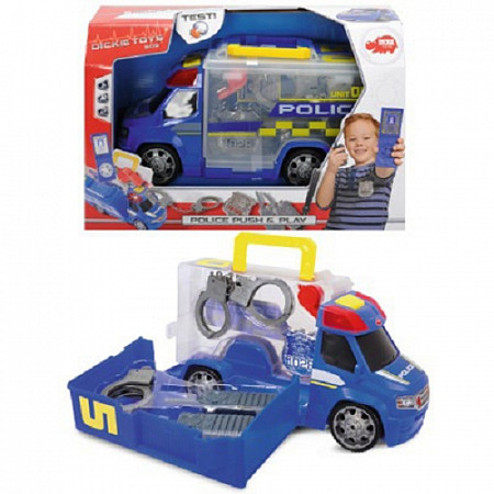 На картинке изображен Игрушка Dickie Toys Полицейская машина с аксессуарами 33 см (203716005) Игрушка Dickie Toys Полицейская машина с аксессуарами 33 см (203716005)