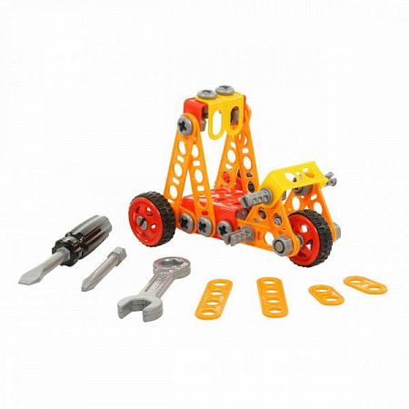 На картинке изображен Конструктор Полесье Изобретатель Трицикл №2 74 шт 73013 Конструктор Полесье Изобретатель Трицикл №2 74 шт 73013