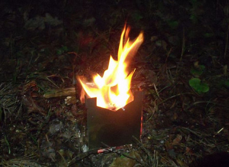 Печь складная туристическая в чехле