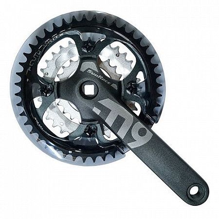 На картинке изображен Шатун под квадрат Sunrace FCM914 под ось 122 мм 175 мм звёзды 44/32/22 с защитой FCM914.LBDD.SS0.BX Шатун под квадрат Sunrace FCM914 под ось 122 мм 175 мм звёзды 44/32/22 с защитой FCM914.LBDD.SS0.BX