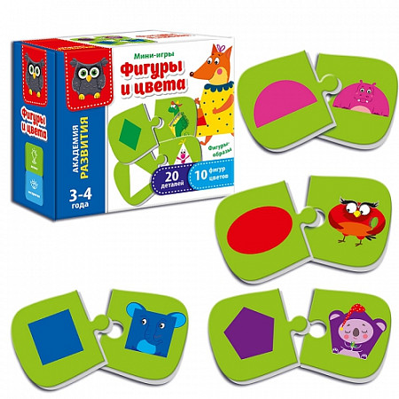 Игра настольная Мини-игра Формы и цвета VT5111-04