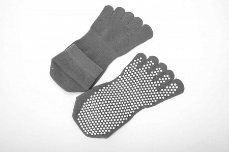 Носки противоскользящие Bradex для занятий йогой закрытые SF 0351 grey