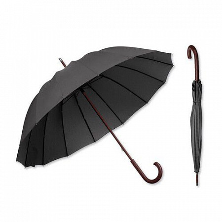 На картинке изображен Зонт-трость Hulk 3112015 Black Зонт-трость Hulk 3112015 Black