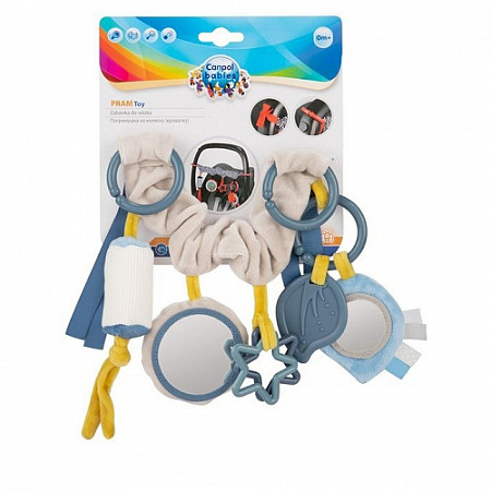 Погремушка Canpol babies Toy Pastel Friends для коляски/автокресла 0м+ (68/072_grey) grey