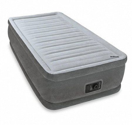 На картинке изображен Матрас-кровать Intex Twin Comfort-Plush 64412 Матрас-кровать Intex Twin Comfort-Plush 64412