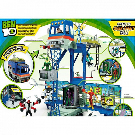 На картинке изображен Игровой набор Ben 10 Трейлер-трансформер 77671 Игровой набор Ben 10 Трейлер-трансформер 77671