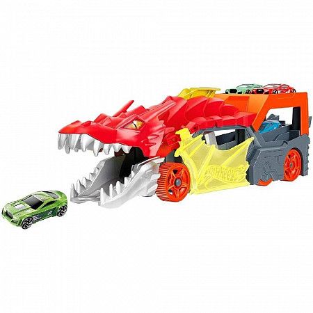 Игровой набор Hot Wheels Разъярённый дракон с хранилищем для машинок (GTK42)