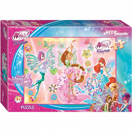 На картинке изображен Пазлы Step Puzzle 120 "Winx" (Rainbow) набор 7 Пазлы Step Puzzle 120 "Winx" (Rainbow) набор 7
