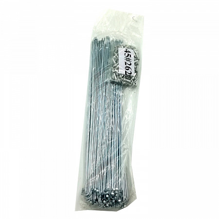 Спицы велосипедные TBS оцинкованные 2.0мм с ниппелями 1/2" 144 штук C/14GX142 Spoke 144+ 144niples