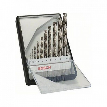Набор сверл по металлу Bosch Robust Line HSS-G (10 штук) 2607010535