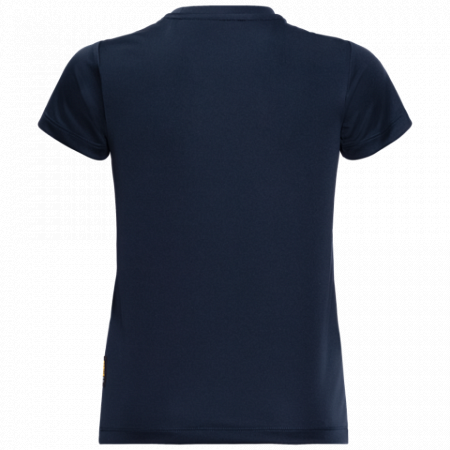 На картинке изображен Футболка детская Jack Wolfskin Jungle T Kids night blue Футболка детская Jack Wolfskin Jungle T Kids night blue