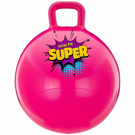 Мяч-попрыгун Starfit Super 45 см с ручкой GB-0401 pink