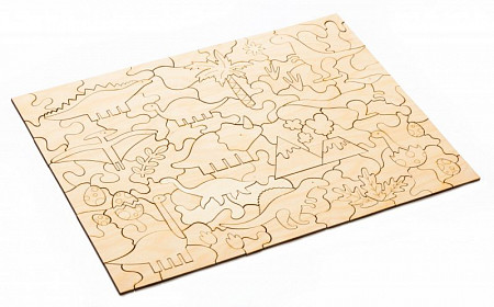 На картинке изображен Развивающий эко-пазл раскраска Bradex Динозавры DE 0423 Развивающий эко-пазл раскраска Bradex Динозавры DE 0423