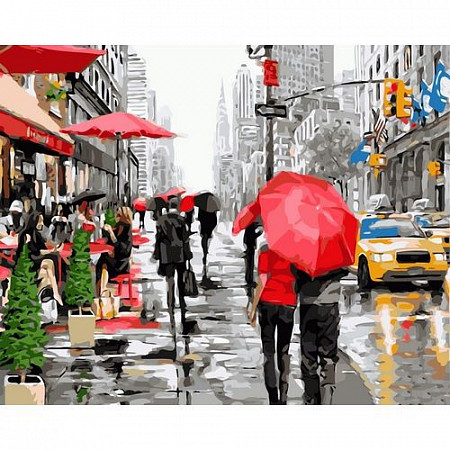 Картина по номерам Picasso Дождь в Нью-Йорке PC5065012