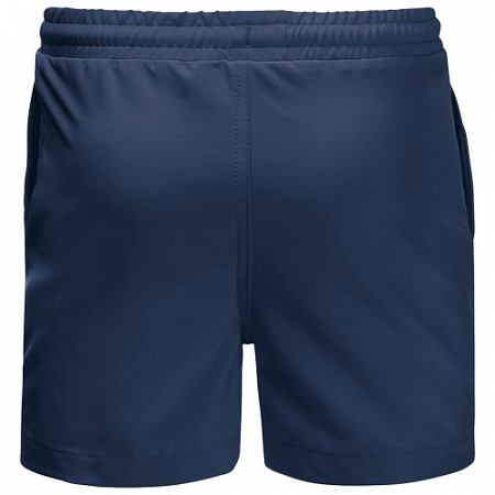 На картинке изображен Пляжные шорты детские Jack Wolfskin Bay Swim Short Kids dark indigo Пляжные шорты детские Jack Wolfskin Bay Swim Short Kids dark indigo
