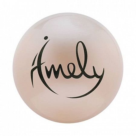 Мяч для художественной гимнастики Amely AGB-301 15 см pearl