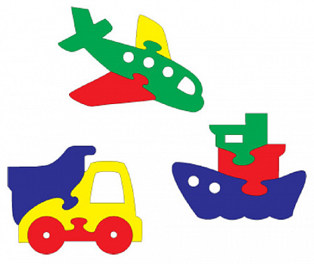 На картинке изображен Мозаика Флексика "Мини-фигурки транспорт" 45378 Мозаика Флексика "Мини-фигурки транспорт" 45378