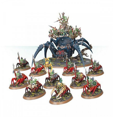 На картинке изображен Фигурки Games Workshop Warhammer: Spiderfang Grotz Venom Clan Фигурки Games Workshop Warhammer: Spiderfang Grotz Venom Clan
