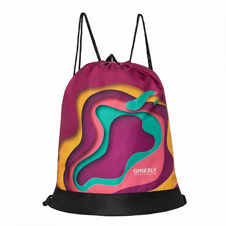 На картинке изображен Мешок для обуви GRIZZLY OM-91-9 /1 dark fuchsia Мешок для обуви GRIZZLY OM-91-9 /1 dark fuchsia