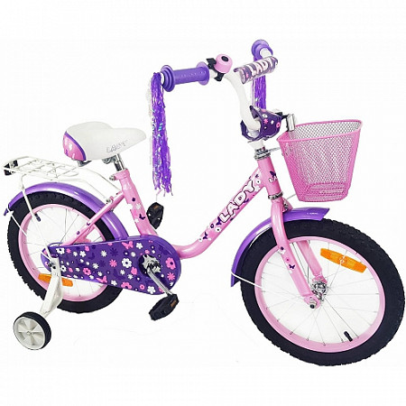 Велосипед Favorit Lady 14" (2019) Pink/Purple LAD-14MG
