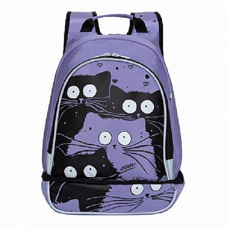 Рюкзак школьный GRIZZLY RG-068-1 /2 lavender